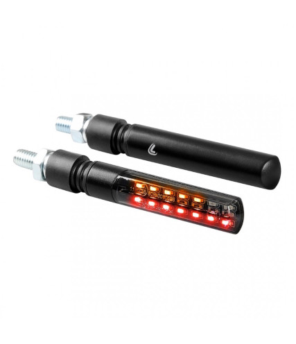 LAMPA LINE SQ ΠΙΣΩ ΦΛΑΣ ΜΗΧΑΝΗΣ 12V SMD LED ΘΕΣΕΩΣ/STOP/ΦΛΑΣ 92 X 16MM ΜΑΥΡΟ 