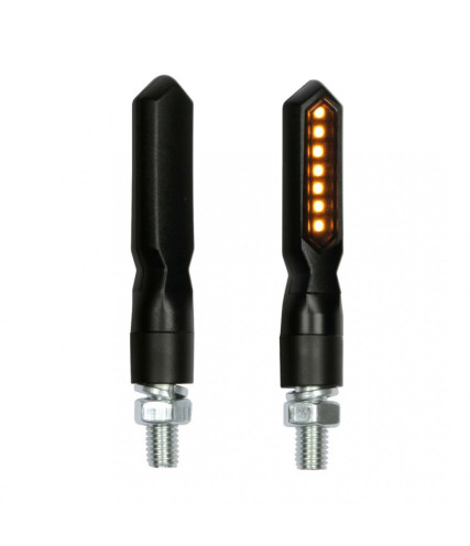 ΦΛΑΣ ΜΗΧΑΝΗΣ LAMPA PIERCER SQ 12V ΜΑΥΡΑ SMD LED 75x15MM