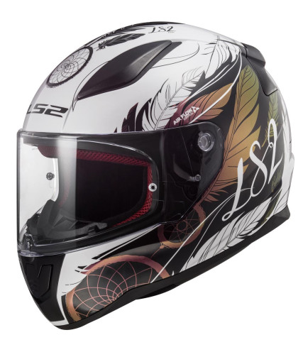 ΚΡΑΝΟΣ FULL FACE LS2 RAPID II FF353 BOHO WHITE BLACK PINK 