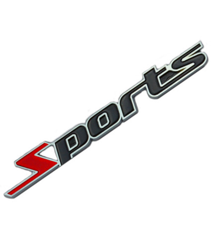 SPORTS ΜΕΤΑΛΛΙΚΟ ΑΥΤΟΚΟΛΛΗΤΟ ΣΗΜΑ ΑΛΟΥΜΙΝΙΟΥ 