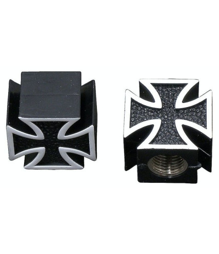 AGVPRO ΚΑΠΑΚΙΑ ΒΑΛΒΙΔΑΣ ΣΤΑΥΡΟΣ MALTESE CROSS 2 ΤΕΜ. ΜΑΥΡΑ