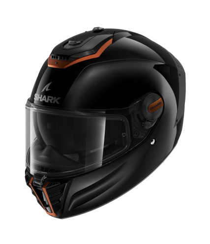 SHARK SPARTAN RS ΚΡΑΝΟΣ FULL FACE BLANK BLACK ORANGE