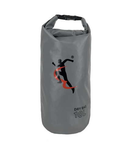 MCAN DRY BAG ΑΔΙΑΒΡΟΧΟΣ ΣΑΚΟΣ ΜΕ ΛΟΥΡΙ ΩΜΟΥ 10L ΓΚΡΙ