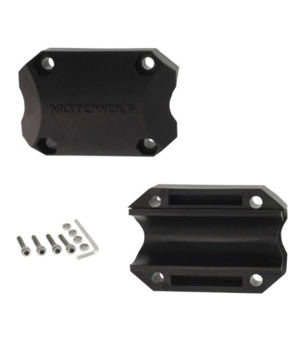 MOTOWOLF BUMPER PROTECTIVE BLOCK ΠΡΟΣΤΑΤΕΥΤΙΚΑ ΓΙΑ ΚΑΓΚΕΛΑ ΜΟΤΟΣΙΚΛΕΤΑΣ ΜΑΥΡΑ ΣΕΤ 2 ΤΕΜ. 