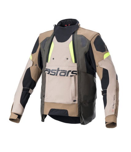ALPINESTARS ADVENTURE  HALO DRYSTAR ΜΠΟΥΦΑΝ ΜΗΧΑΝΗΣ 4 ΕΠΟΧΩΝ  SAND/FLUO YELLOW/KHAKI