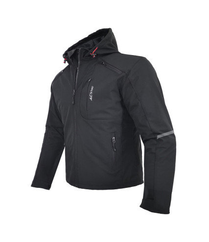 AGVPRO URBANO-DR ΜΠΟΥΦΑΝ ΜΗΧΑΝΗΣ SOFT SHELL ΜΑΥΡΟ