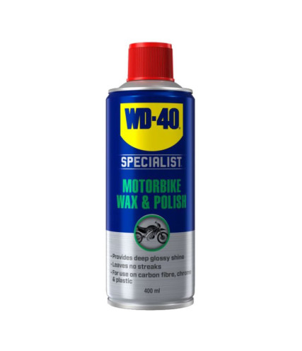 SPRAY ΓΙΑ ΚΕΡΩΜΑ ΚΑΙ ΓΥΑΛΙΣΜΑ WD-40 MOTO WAX AND POSLISH 400ML