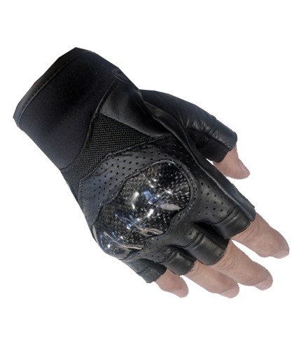 AGVPRO VEND ΓΑΝΤΙΑ ΔΕΡΜΑΤΙΝΑ ΜΕ ΚΟΜΜΕΝΑ ΔΑΧΤΥΛΑ CARBON BLACK