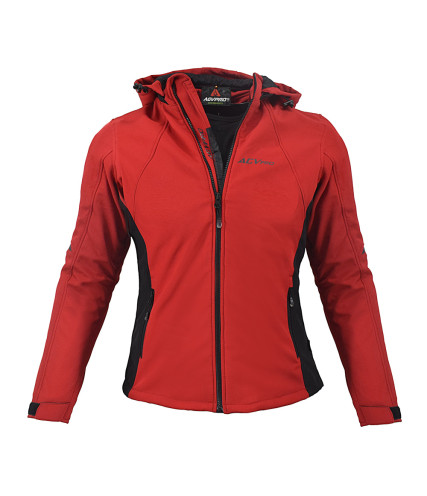 AGVPRO SECRET-DR ΜΠΟΥΦΑΝ ΜΗΧΑΝΗΣ ΓΥΝΑΙΚΕΙΟ SOFT SHELL ΧΕΙΜΕΡΙΝΟ RED