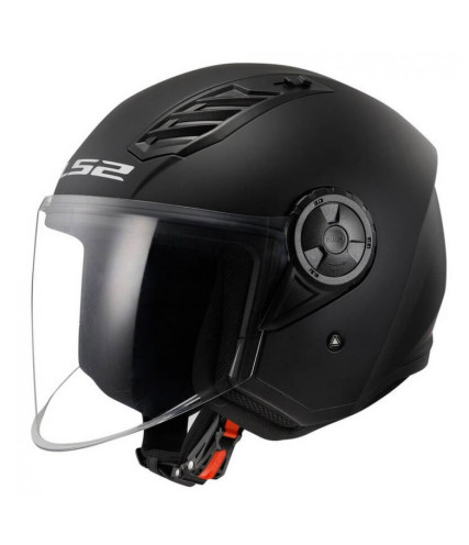 LS2 AIRFLOW II OF616 ΚΡΑΝΟΣ JET SOLID BLACK MATT