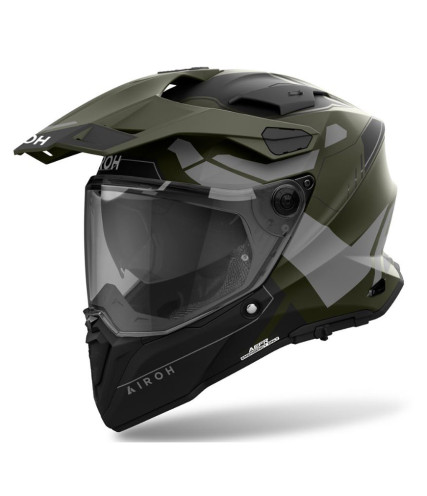 ΚΡΑΝΟΣ FULL FACE ENDURO AIROH COMMANDER II REVEAL MILITARY GREEN MATT