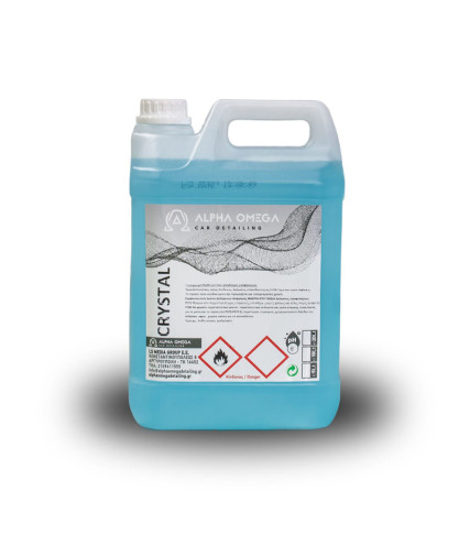 ALPHA OMEGA CRYSTAL VIEW ΚΑΘΑΡΙΣΤΙΚΟ ΤΖΑΜΙΩΝ (GLASS CLEANER) 5L