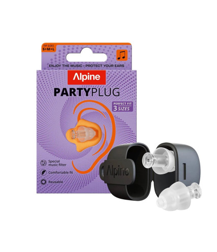 ALPINE PARTYPLUG ΩΤΟΑΣΠΙΔΕΣ ΜΟΥΣΙΚΟ ΦΙΛΤΡΟ ΔΙΑΦΑΝΕΣ