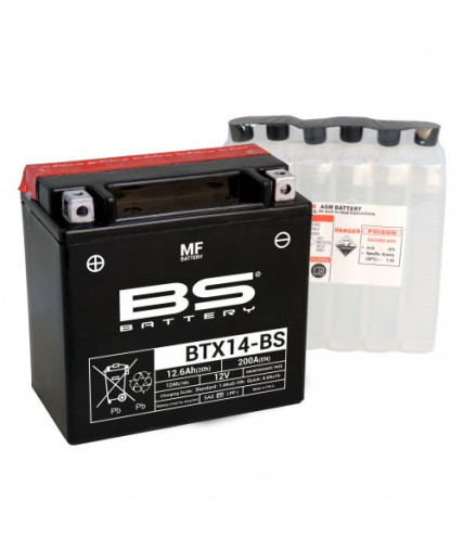 BS BATTERY BTX14-BS ΜΠΑΤΑΡΙA 