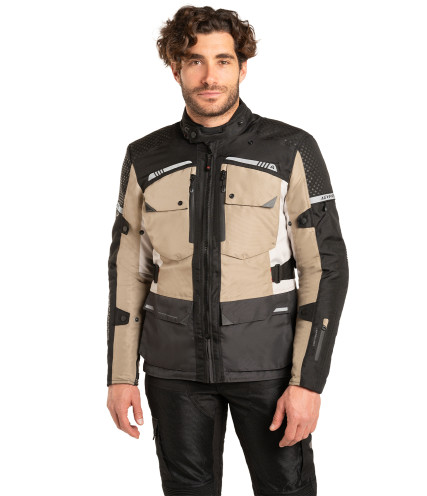 AGVPRO COMMANDER TOURING ΜΠΟΥΦΑΝ ΜΗΧΑΝΗΣ 4 ΕΠΟΧΩΝ BEIGE/BLACK 