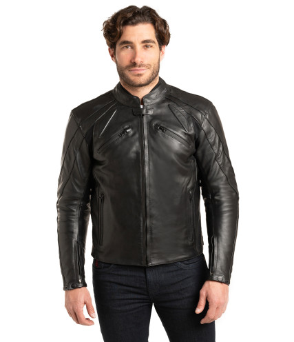 AGVPRO RAPTOR D1 ΜΠΟΥΦΑΝ ΜΗΧΑΝΗΣ ΔΕΡΜΑΤΙΝΟ ΜΑΥΡΟ