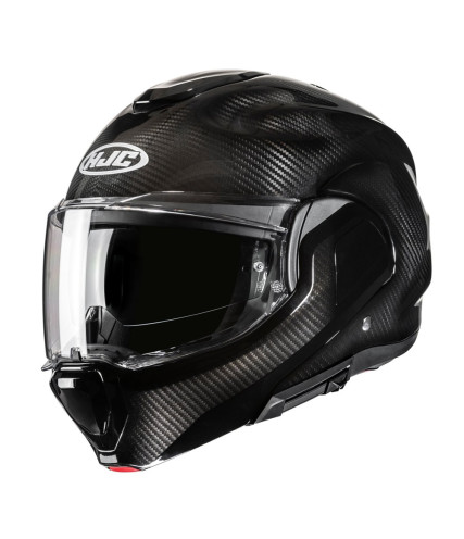 HJC F100 CARBON SOLID BLACK ΚΡΑΝΟΣ FLIP UP SYSTEM