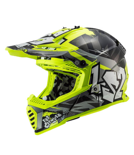 LS2 MX437J FAST EVO II MINI CRUSHER ΚΡΑΝΟΣ ΠΑΙΔΙΚΟ ENDURO FLUO