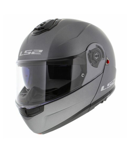 LS2 FF908 STROBE II ΚΡΑΝΟΣ ΜΗΧΑΝΗΣ FLIP UP MATT TITANIUM