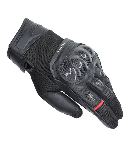 AGVPRO SPIDER EVO 2.0  CARBON ΑΕΡΙΖΟΜΕΝΑ ΓΑΝΤΙΑ ΜΗΧΑΝΗΣ BLACK/RED