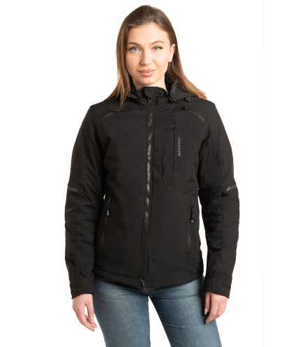 AGVPRO URBANO-DR LADY ΓΥΝΑΙΚΕΙΟ ΜΠΟΥΦΑΝ ΜΗΧΑΝΗΣ SOFT SHELL ΜΑΥΡΟ