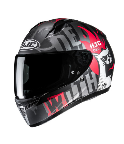 HJC C10 FOP MC1SF ΚΡΑΝΟΣ FULL FACE RED BLACK