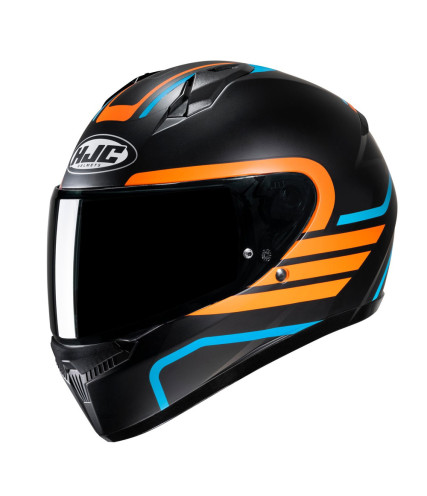 HJC C10 LITO MC27SF ΚΡΑΝΟΣ FULL FACE BLACK ORANGE
