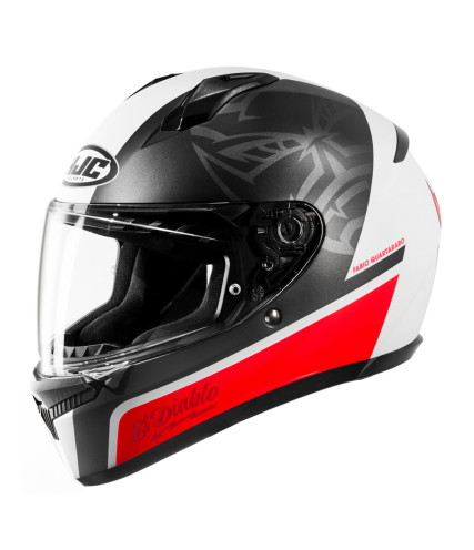 HJC C10 FQ20 QUARTARARO MC1SF ΚΡΑΝΟΣ FULL FACE BLACK WHITE RED