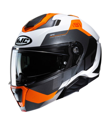 HJC i91 CARST MC7 ΚΡΑΝΟΣ FLIP UP TITANIUM ORANGE