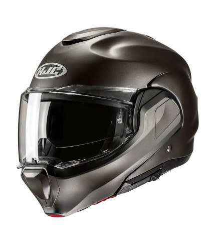 HJC F100 ΚΡΑΝΟΣ FLIP UP SYSTEM SEMI FLAT TITANIUM