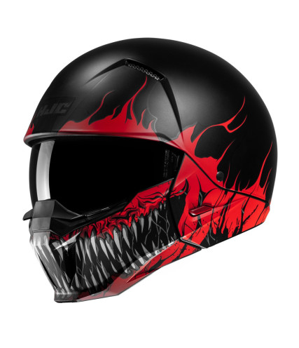HJC i20 SCRAW MC1SF ΚΡΑΝΟΣ FULL FACE ΜΕ ΑΠΟΣΠΩΜΕΝΟ ΠΙΓΟΥΝΙ BLACK RED