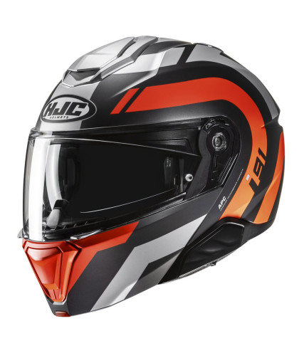 HJC i91 ARVEN MC6HSF ΚΡΑΝΟΣ FLIP UP BLACK ORANGE