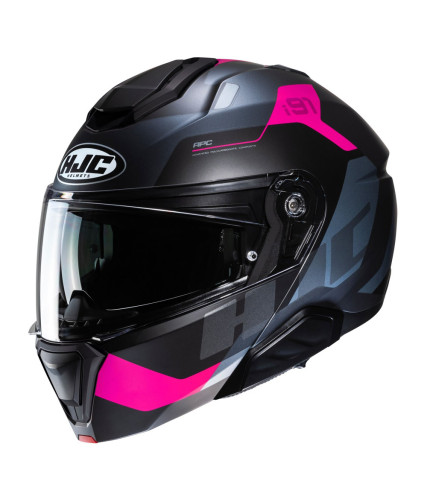 HJC i91 CARST MC8SF ΚΡΑΝΟΣ FLIP UP PINK BLUE