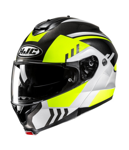 HJC C91N KAON MC3H ΚΡΑΝΟΣ FLIP UP FLUO WHITE BLACK