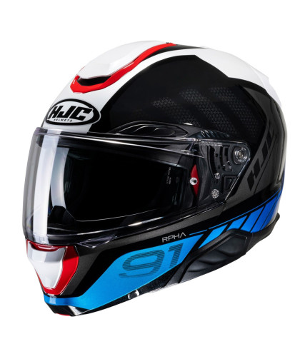 HJC RPHA 91 RAFINO MC21 ΚΡΑΝΟΣ FLIP UP BLACK RED BLUE