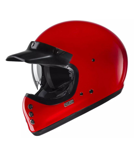 HJC V60 ΚΡΑΝΟΣ ΜΗΧΑΝΗΣ KEVLAR OFF ROAD VINTAGE DEEP RED