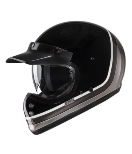 HJC V60 SCOBY MC5 ΚΡΑΝΟΣ ΜΗΧΑΝΗΣ KEVLAR OFF ROAD VINTAGE BLACK