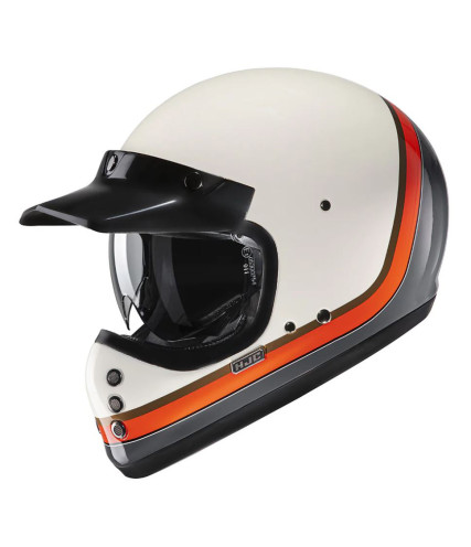 HJC V60 SCOBY MC7 ΚΡΑΝΟΣ ΜΗΧΑΝΗΣ KEVLAR OFF ROAD VINTAGE BEIGE
