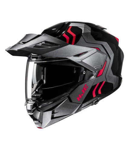 HJC i80 VELLY MC1 ΚΡΑΝΟΣ FLIP UP ENDURO ΜΕ ΓΕΙΣΟ TITANIUM RED