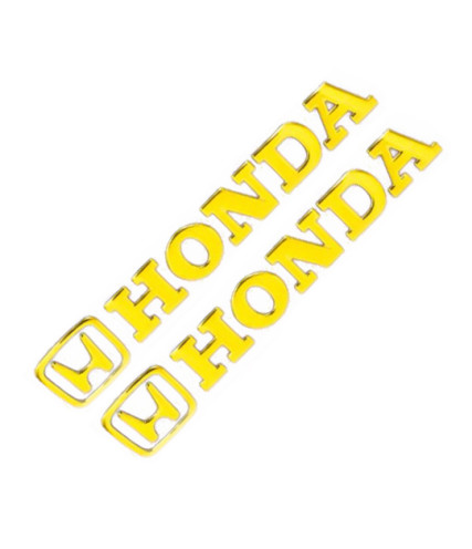 HONDA ΑΥΤΟΚΟΛΛΗΤΟ ΣΗΜΑ 3D 2 ΤΕΜ. ΧΡΥΣΟ 