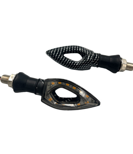 FALCON ΦΛΑΣ ΜΗΧΑΝΗΣ CARBON LED ΠΟΡΤΟΚΑΛΙ ΜΕ ΦΥΜΕ ΤΖΑΜΑΚΙ F75147C