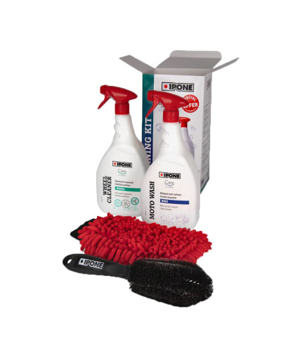 IPONE ΣΕΤ ΠΕΡΙΠΟΙΗΣΗΣ ΜΟΤΟΣΥΚΛΕΤΑΣ CLEANING KIT 4 ΤΕΜ.
