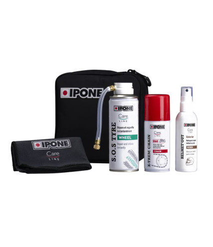 IPONE ROAD TRIP KIT ΣΕΤ 4 ΤΕΜΑΧΙΑ ΚΑΘΑΡΙΣΤΙΚΟ ΚΡΑΝΟΥΣ & ΛΙΠΑΝΤΙΚΟ & SOS TYRE & ΠΑΝΑΚΙ