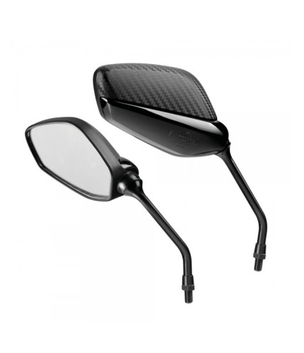 LAMPA SPLINTER ΚΑΘΡΕΠΤΕΣ MOTO M10x1,25 - 2 ΤΕΜ. ΜΑΥΡΟ/ CARBON ΧΡΩΜΑ