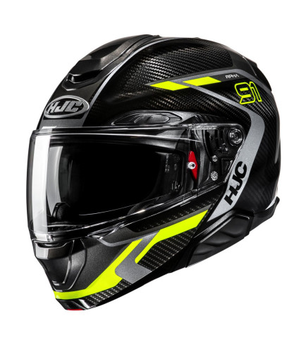 HJC RPHA 91 LAGOS MC3H ΚΡΑΝΟΣ FLIP UP CARBON FLUO