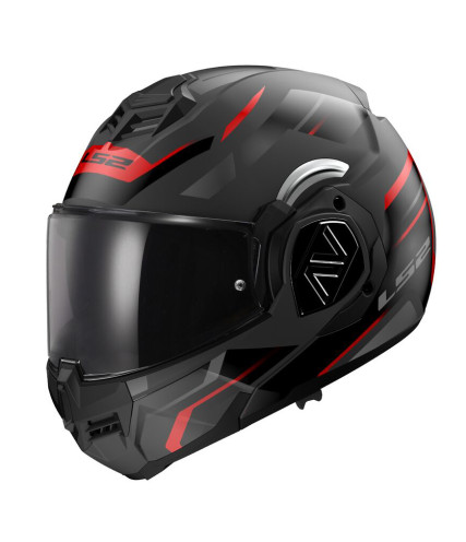 LS2 FF906 ADVANT KUKA MODULAR ΚΡΑΝΟΣ MATT BLACK RED