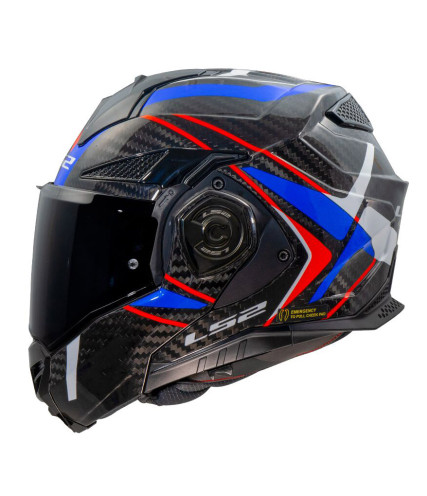 LS2 FF901 ADVANT X CARBON FUTURE II ΚΡΑΝΟΣ FLIP UP BLACK RED BLUE