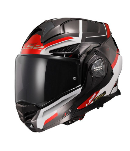 LS2 FF901 ADVANT X SPECTRUM ΚΡΑΝΟΣ FLIP UP WHITE RED BLACK