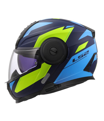 LS2 SCOPE II FF902 DURIA ΚΡΑΝΟΣ FLIP UP MATT BLUE FLUO