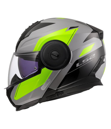 LS2 SCOPE II FF902 DURIA ΚΡΑΝΟΣ FLIP UP FLUO NARDO GREY